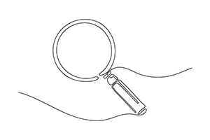 Magnifying Glass outline